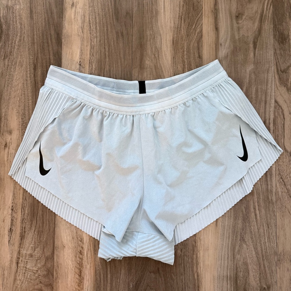 Blue Low Rise Nike Aeroswift Shorts Large